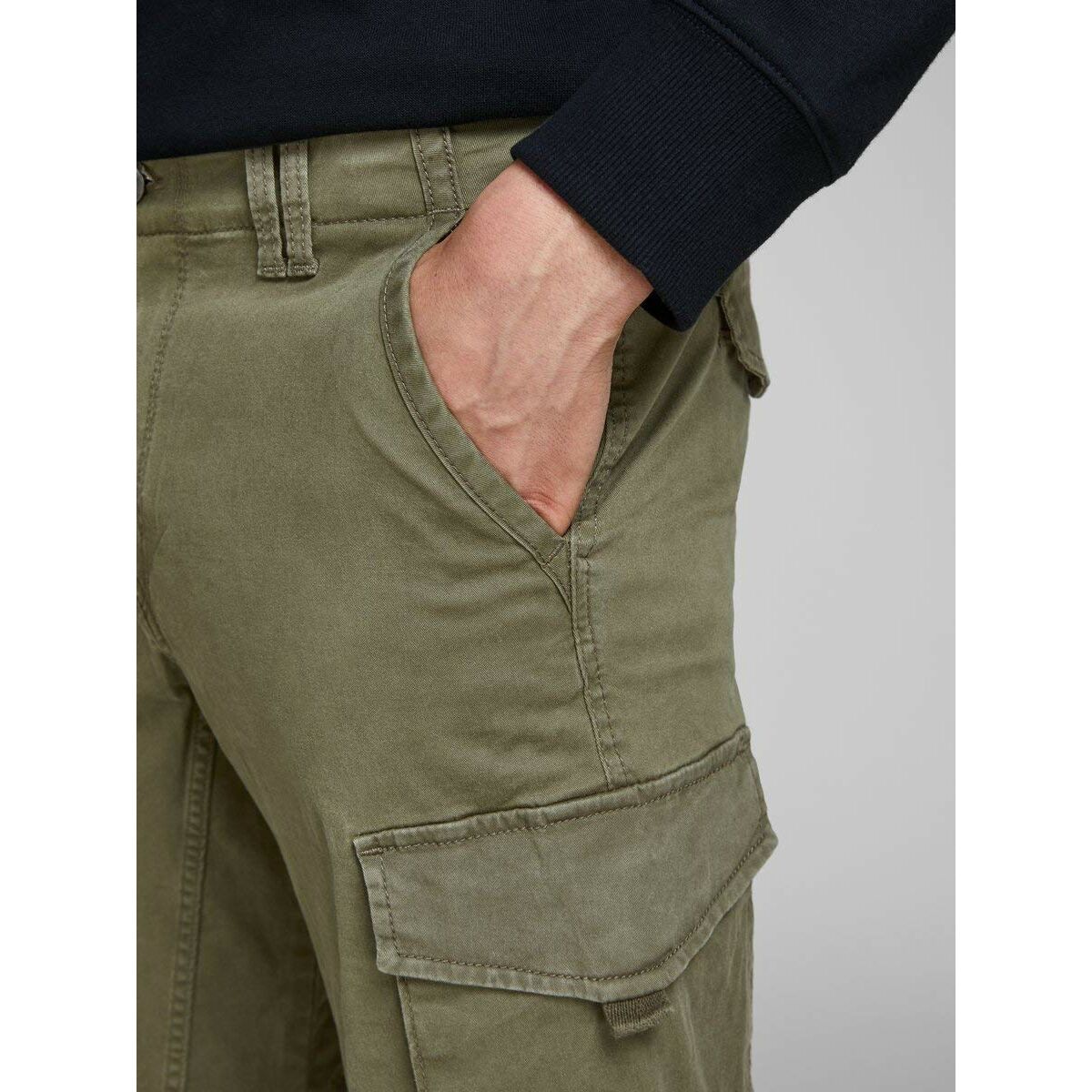 Trousers Jack & Jones JPSTPAUL FLAKE CARGO 12141844 Green-9