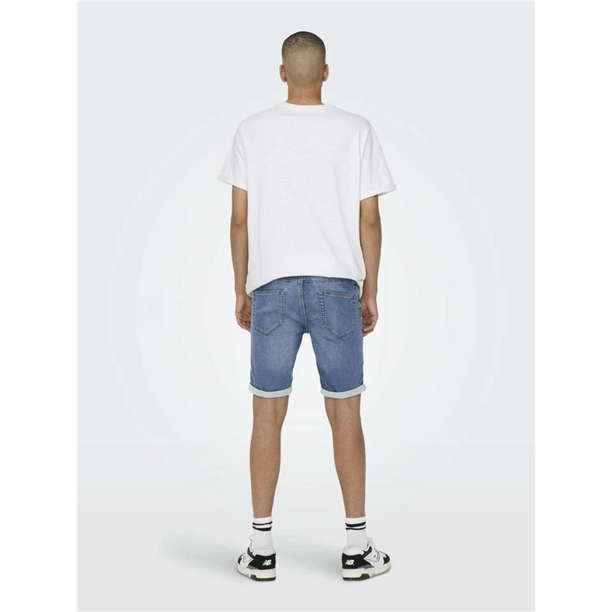 Men's Denim Shorts Only & Sons Onsply 8584 Blue Denim Blue-5