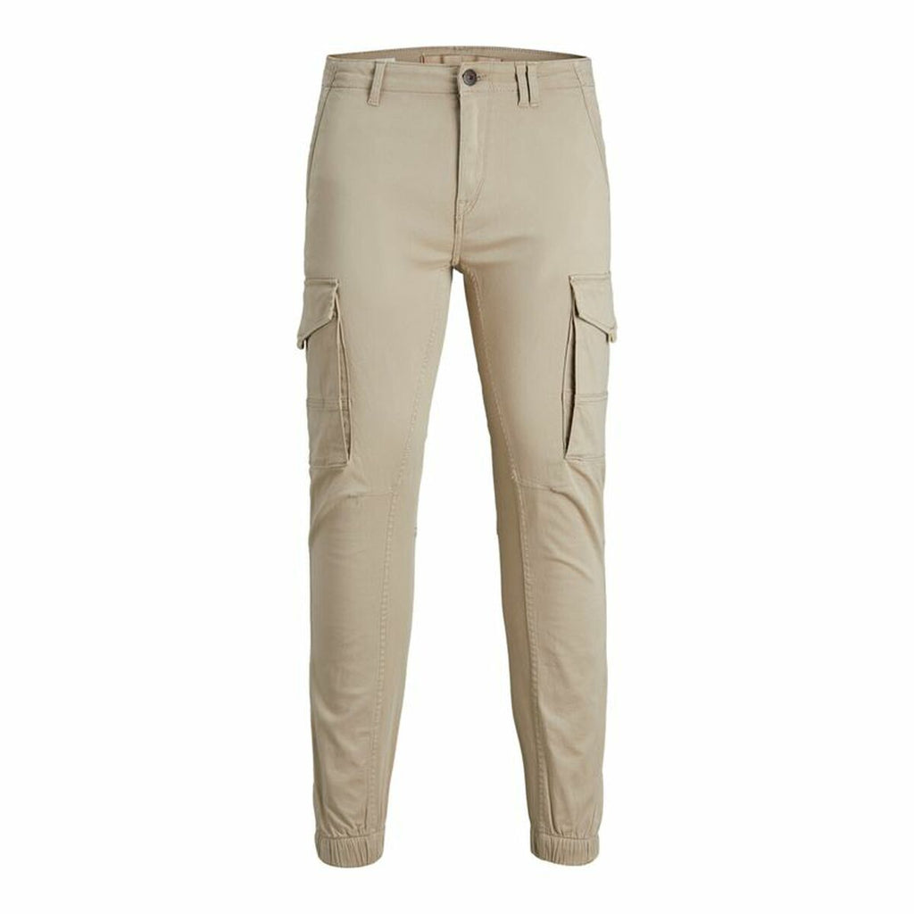 Trousers Jack & Jones JPSTPAUL JJFLAKE CARGO CROCKERY NOOS 12193754 Beige-0
