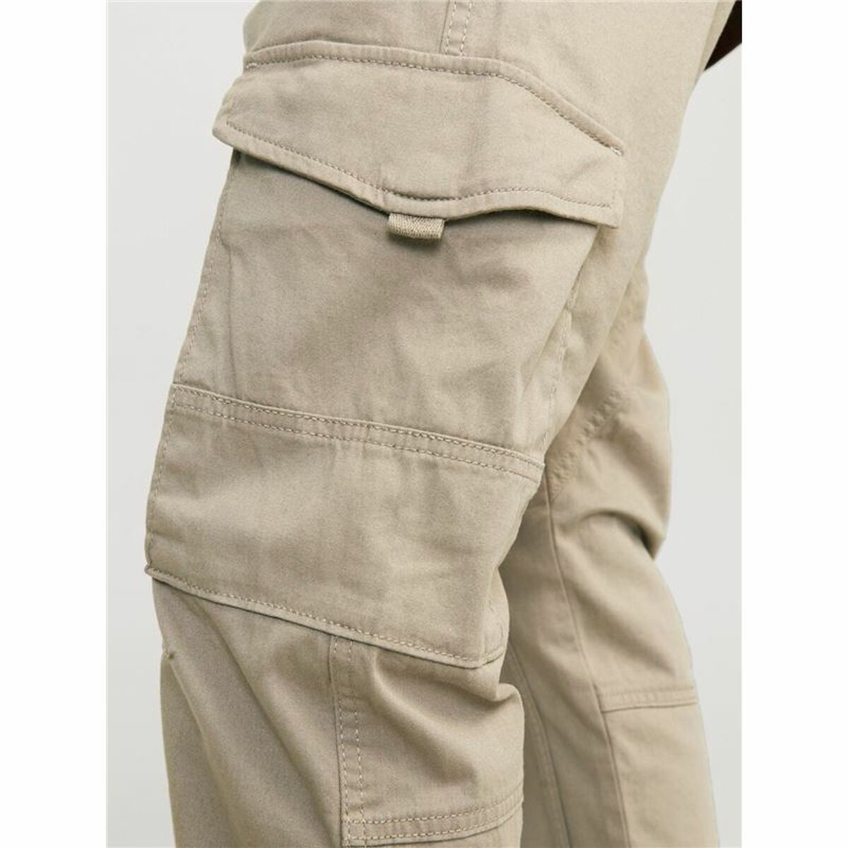 Trousers Jack & Jones JPSTPAUL JJFLAKE CARGO CROCKERY NOOS 12193754 Beige-3