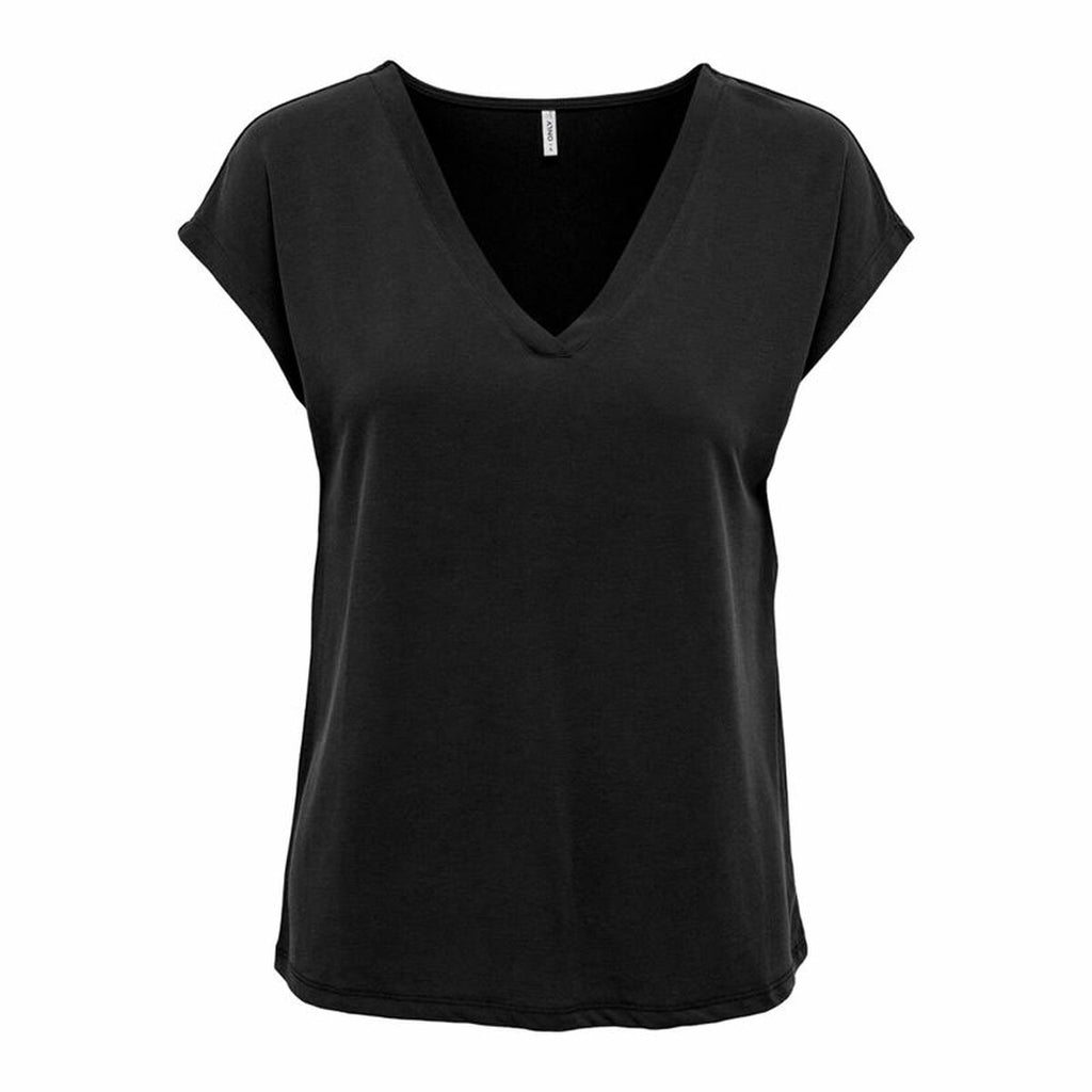 Women’s Short Sleeve T-Shirt Only Onlfree Life Mod.V-Neck Black-0