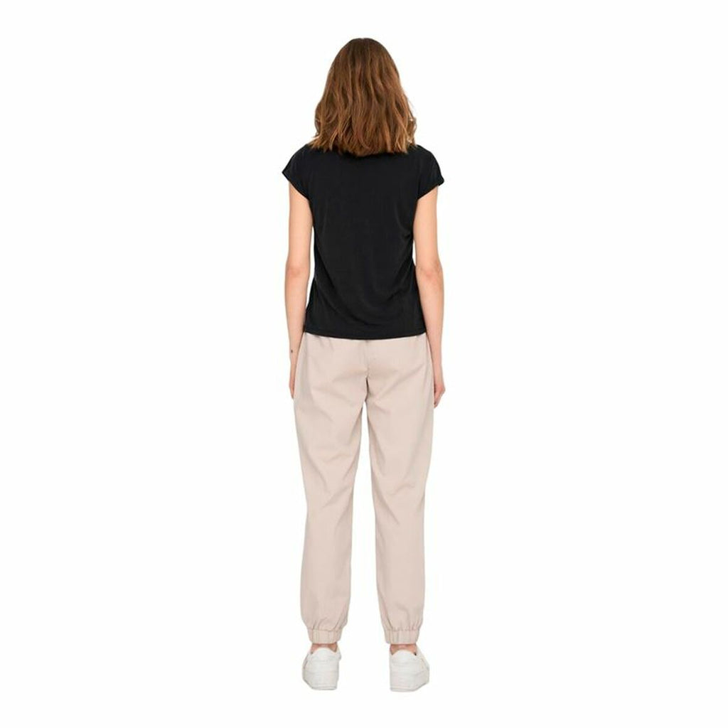 Women’s Short Sleeve T-Shirt Only Onlfree Life Mod.V-Neck Black-1