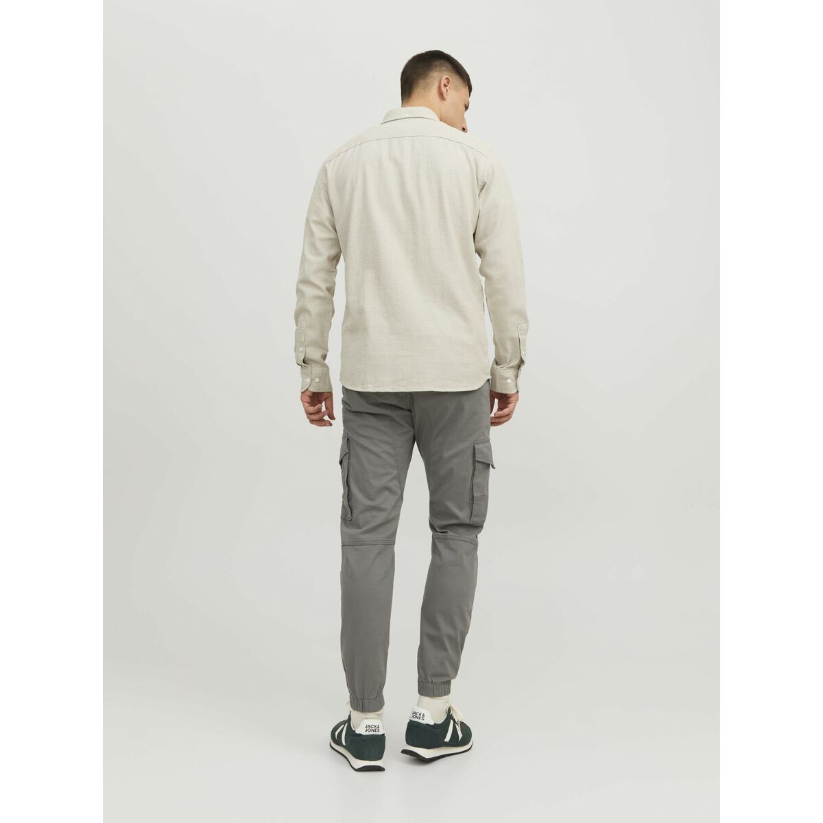 Trousers Jack & Jones JPSTPAUL JJFLAKE CARGO 12139912 Grey-33