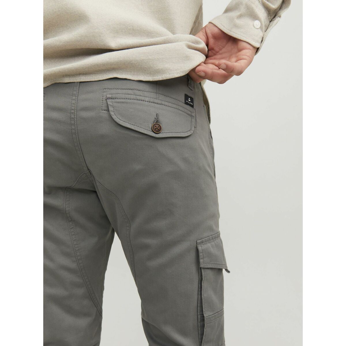 Trousers Jack & Jones JPSTPAUL JJFLAKE CARGO 12139912 Grey-30