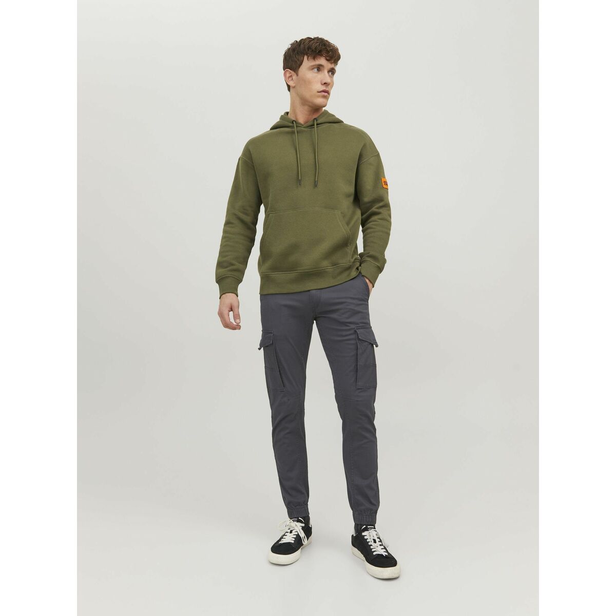Trousers Jack & Jones JPSTPAUL JJFLAKE CARGO 12139912 Grey-19