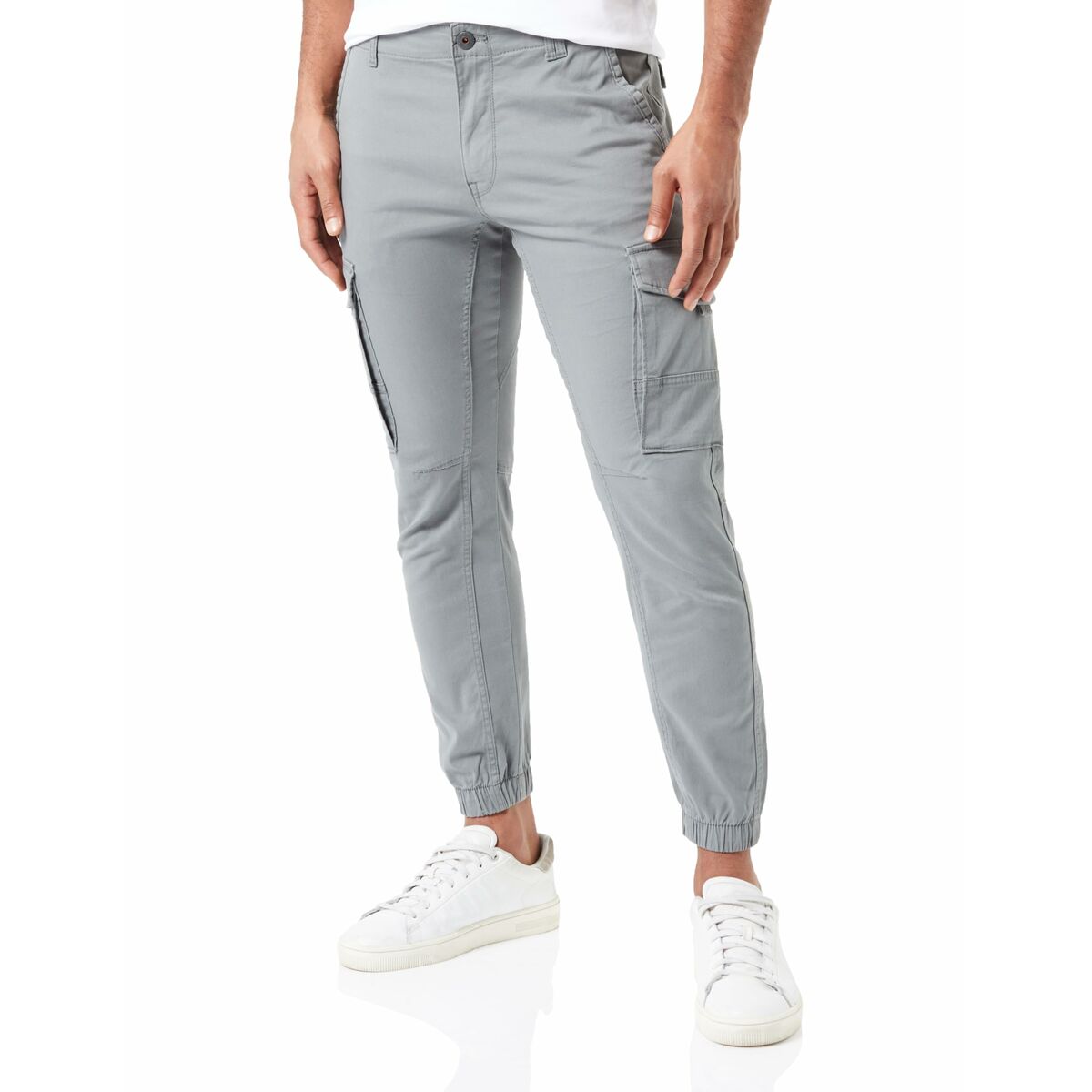 Trousers Jack & Jones JPSTPAUL JJFLAKE CARGO 12139912 Grey-4