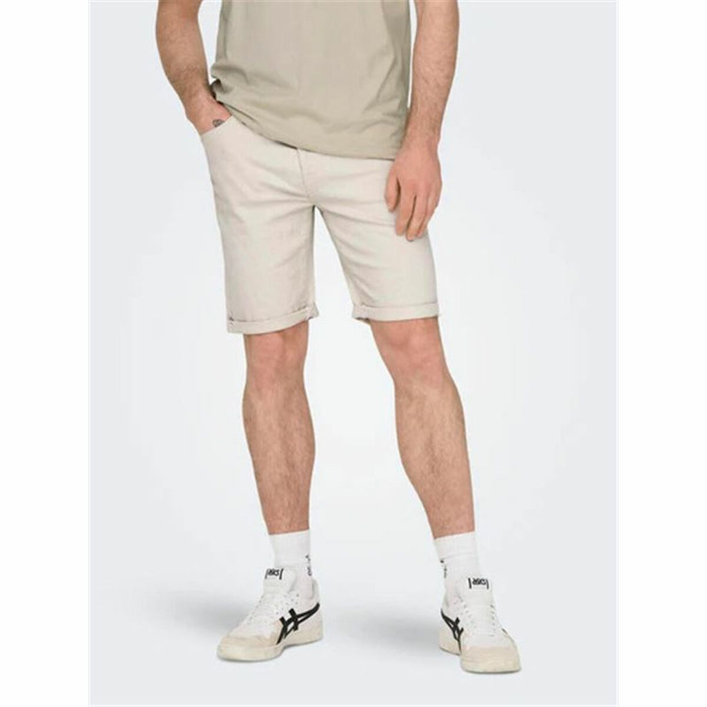 Men's Shorts Only & Sons Onsply 9296 Ecru Beige-3