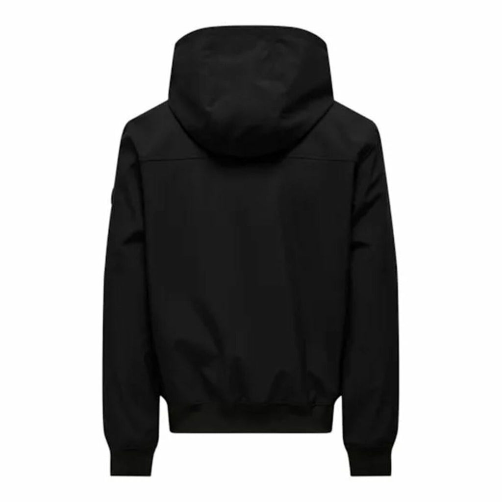 Men's Jacket Only & Sons Onsbowie Softshell Bomber Black-4