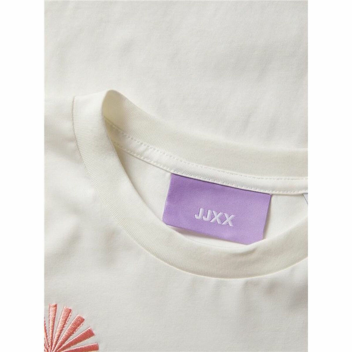 Women’s Short Sleeve T-Shirt Jack & Jones Jxpaige White-4