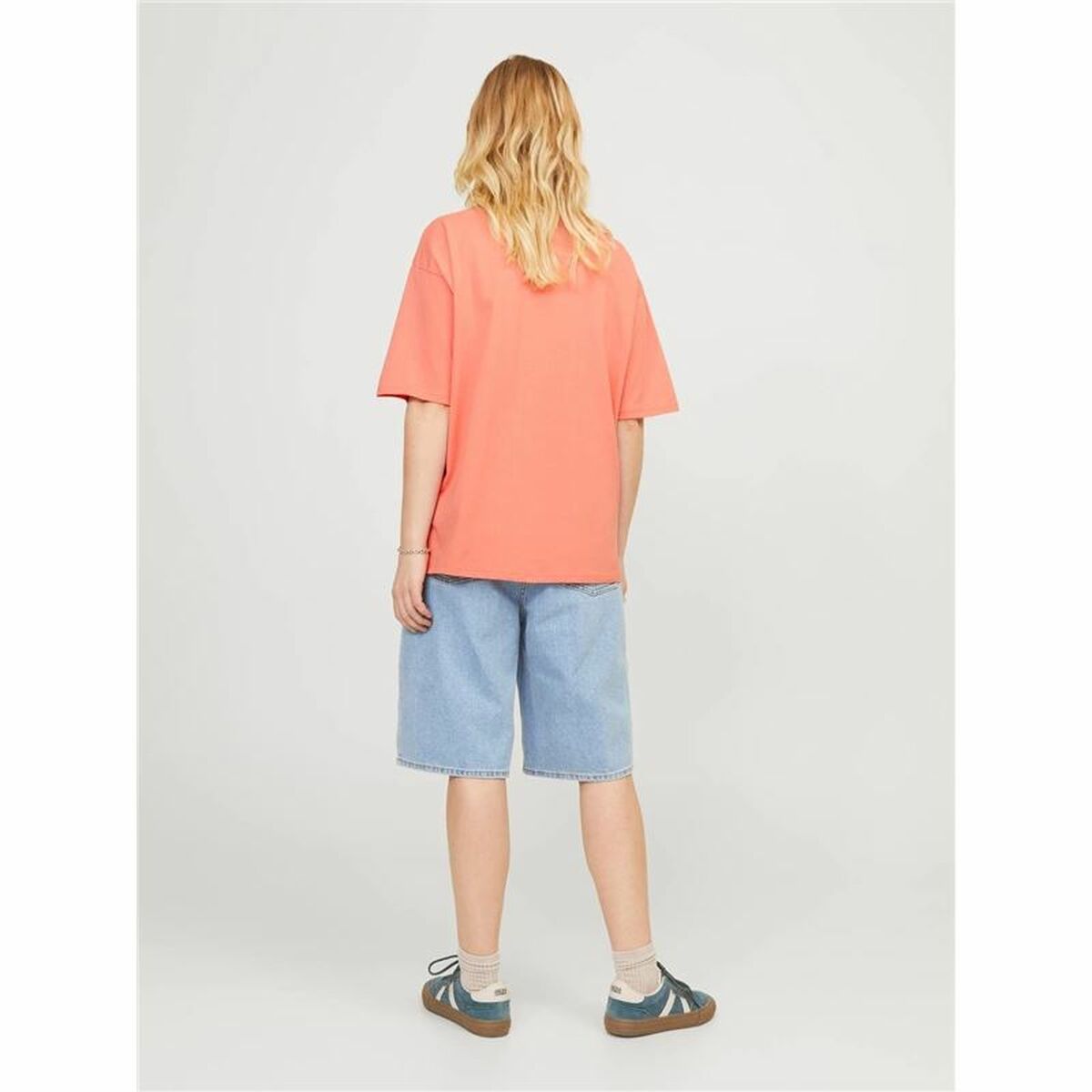 Women’s Short Sleeve T-Shirt Jack & Jones Jxpaige Orange-7