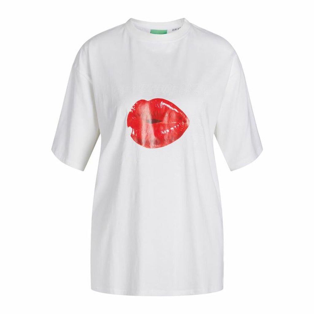 Child's Short Sleeve T-Shirt Jack & Jones Jxkora Loose White-0