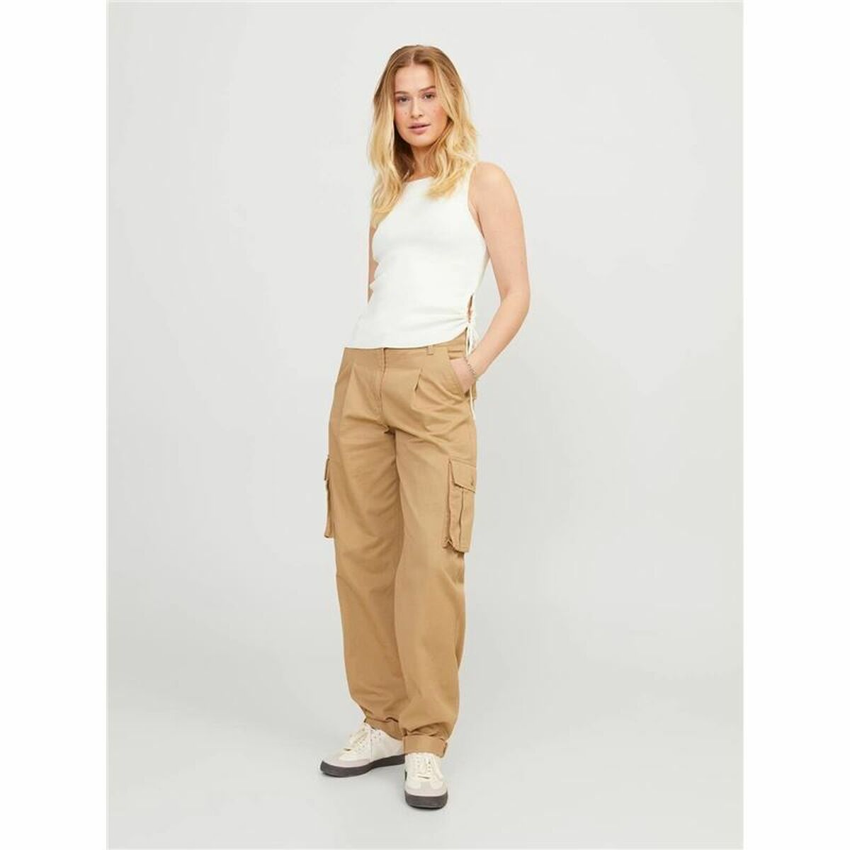 Tank Top Women Jack & Jones Jxdahlia Top Knit White-4