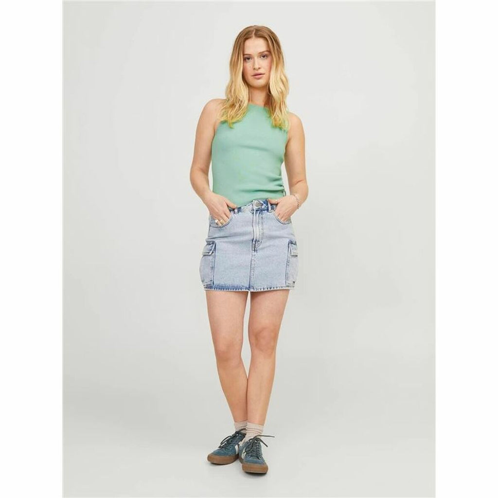 Tank Top Women Jack & Jones Jxdahlia Top Knit Green-4