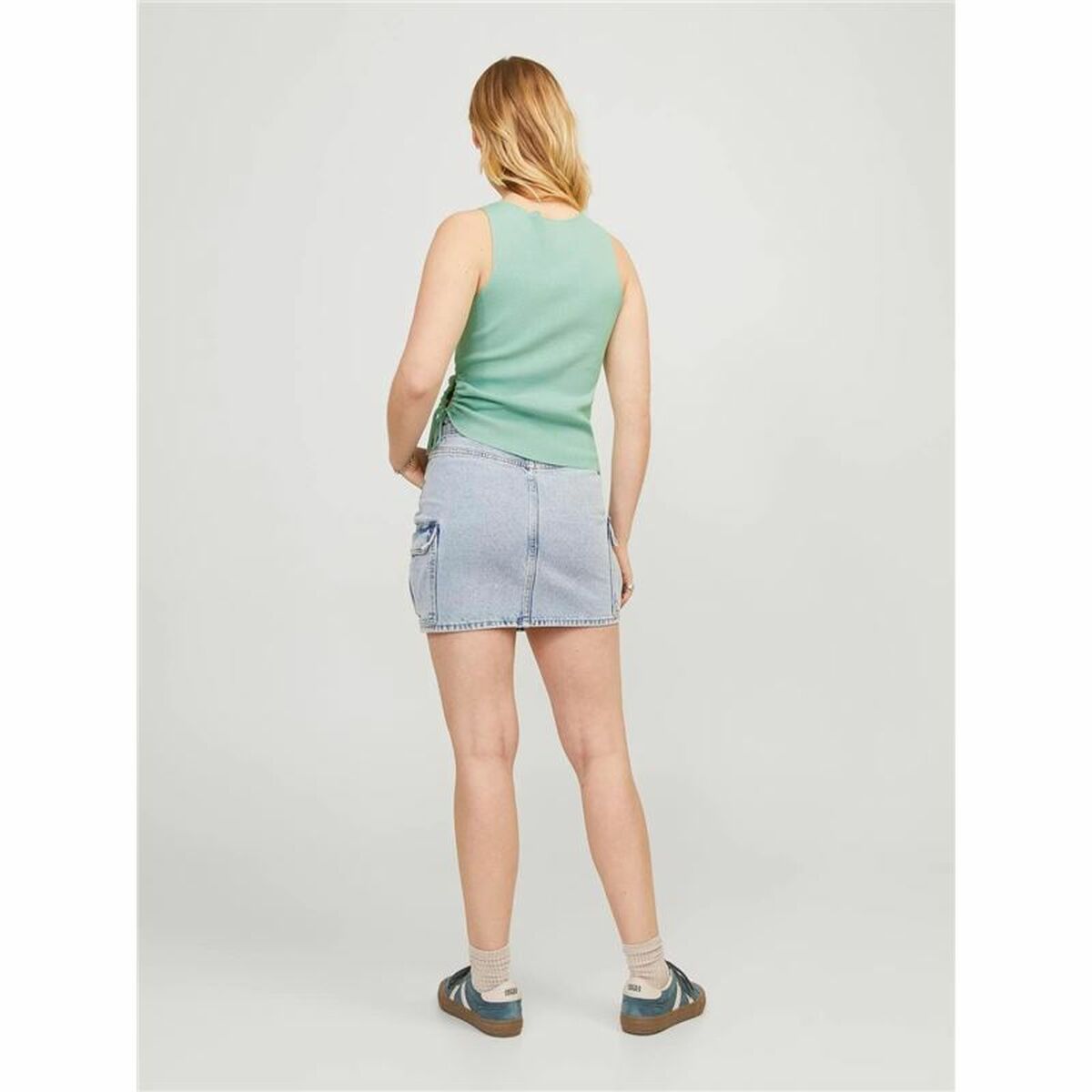 Tank Top Women Jack & Jones Jxdahlia Top Knit Green-3
