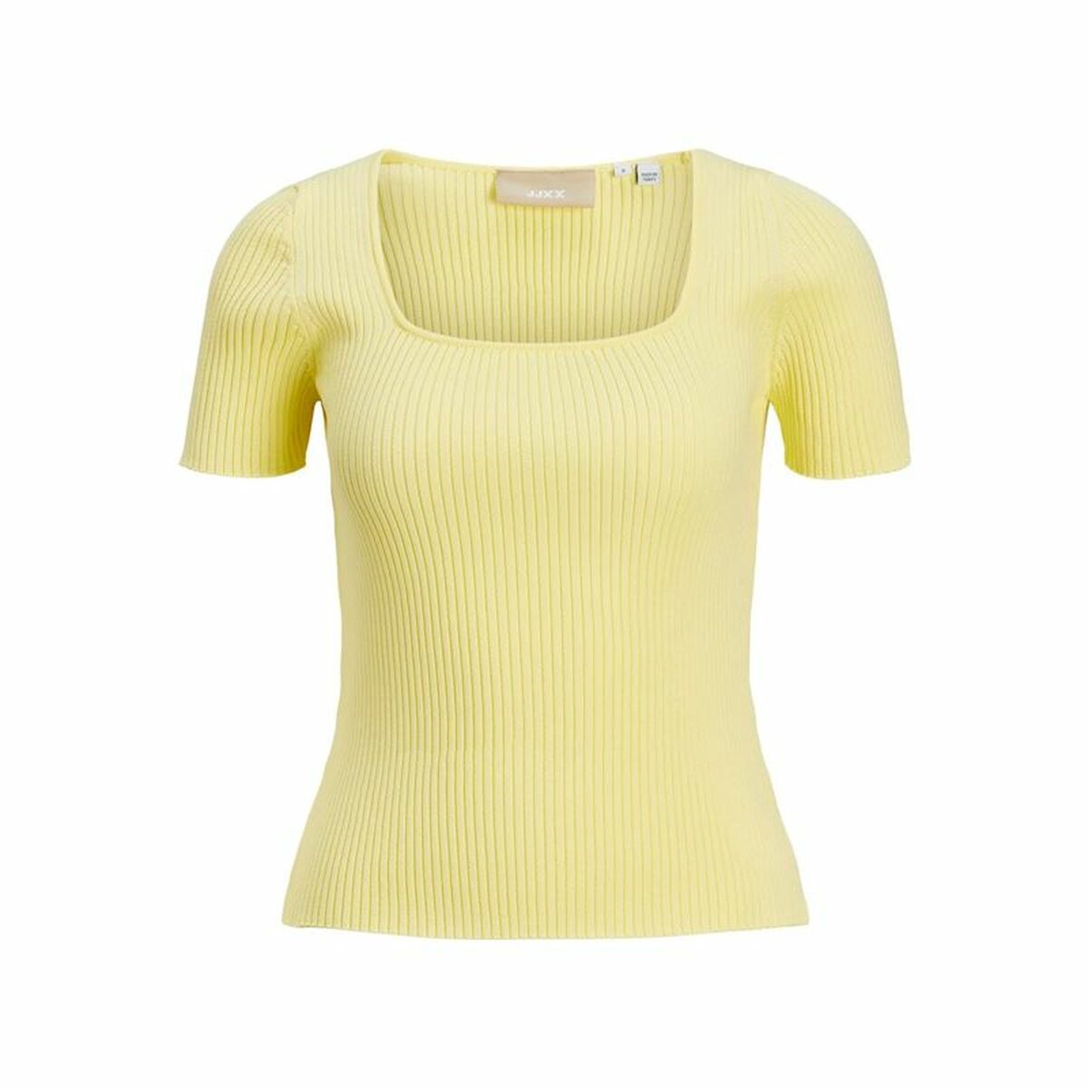 Women’s Short Sleeve T-Shirt Jxsky Ss Jack & Jones French Vanilla Yellow-0
