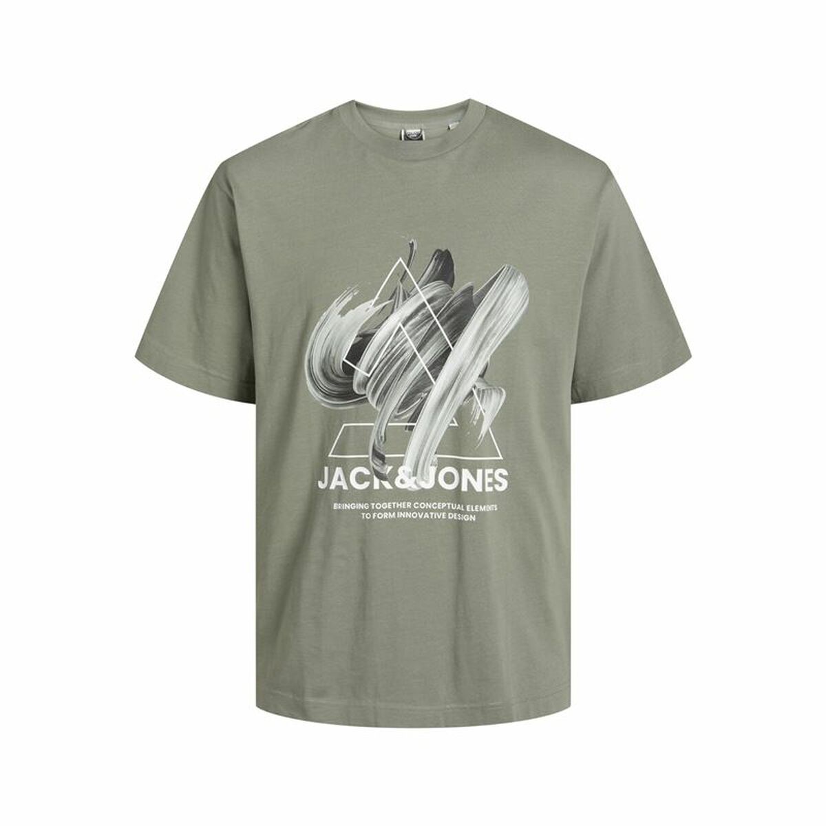 Children’s Short Sleeve T-Shirt Jack & Jones Jcotint Tee Ss Khaki-0