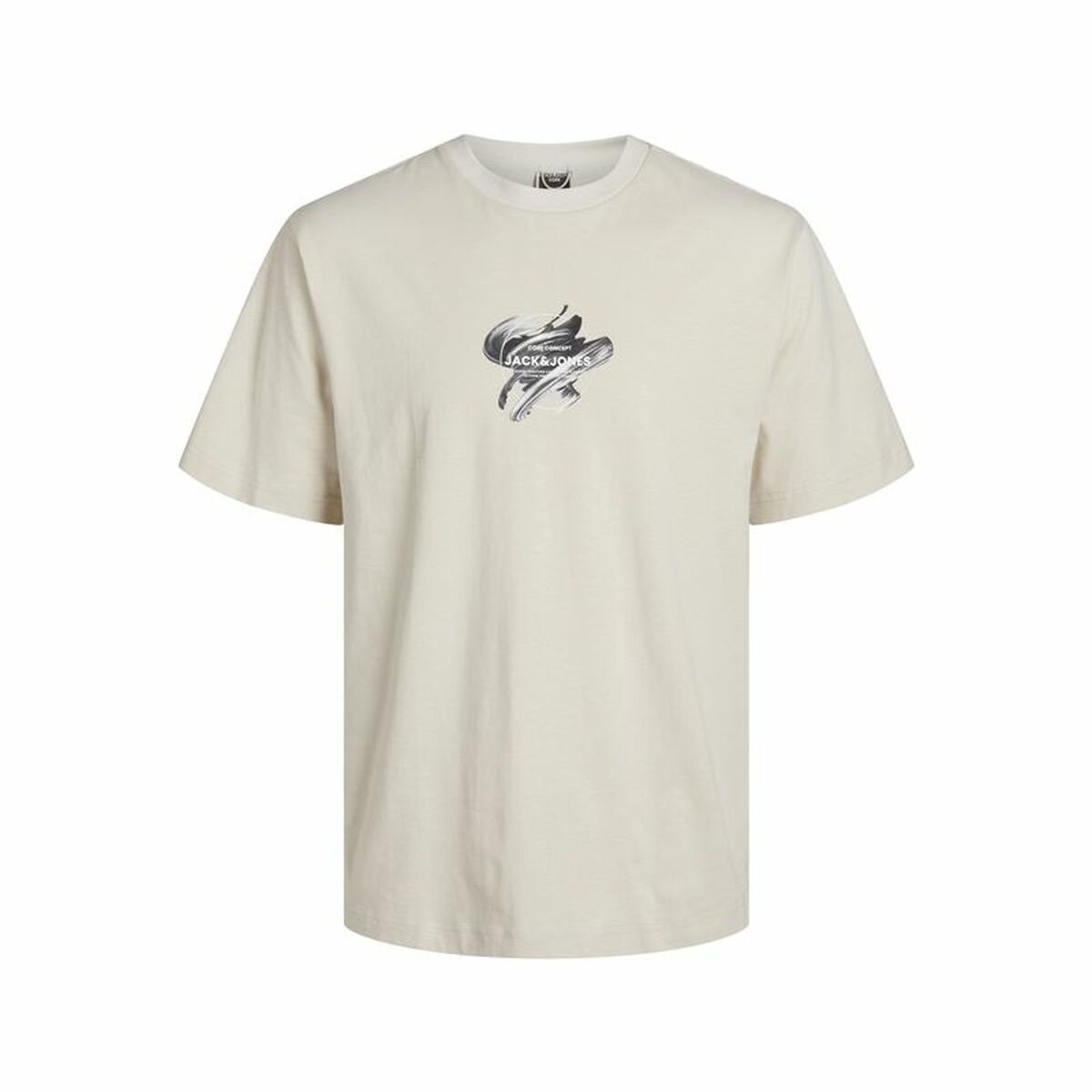 Children’s Short Sleeve T-Shirt Jack & Jones Jcotint Tee Ss Crew Beige-0