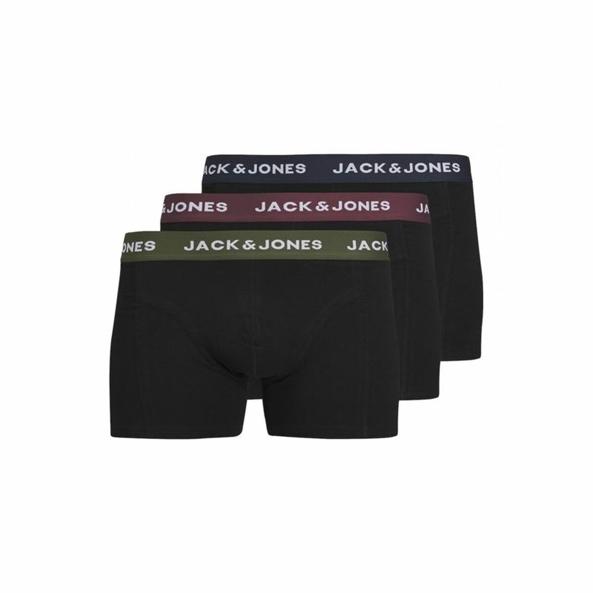 Men's Boxer Shorts Jack & Jones Jacaron Solid Trunks Black-0