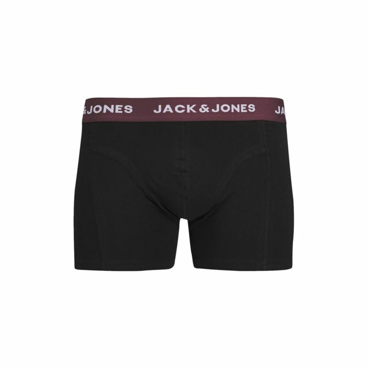 Men's Boxer Shorts Jack & Jones Jacaron Solid Trunks Black-4