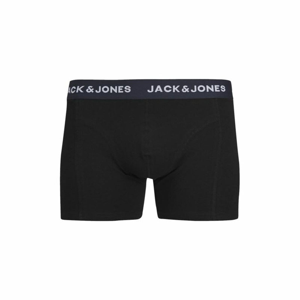Men's Boxer Shorts Jack & Jones Jacaron Solid Trunks Black-2