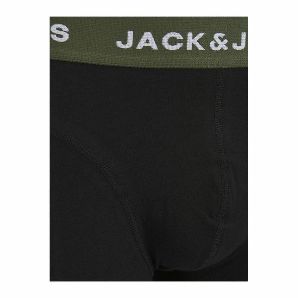 Men's Boxer Shorts Jack & Jones Jacaron Solid Trunks Black-1
