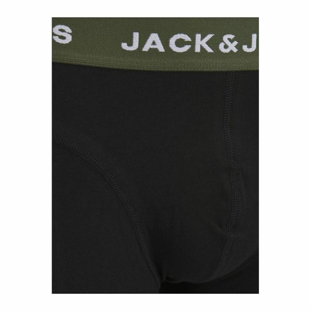 Men's Boxer Shorts Jack & Jones Jacaron Solid Trunks Black-1