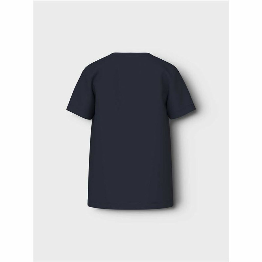 Child's Short Sleeve T-Shirt Name It mjyg Nba Box Ous Navy Blue-2