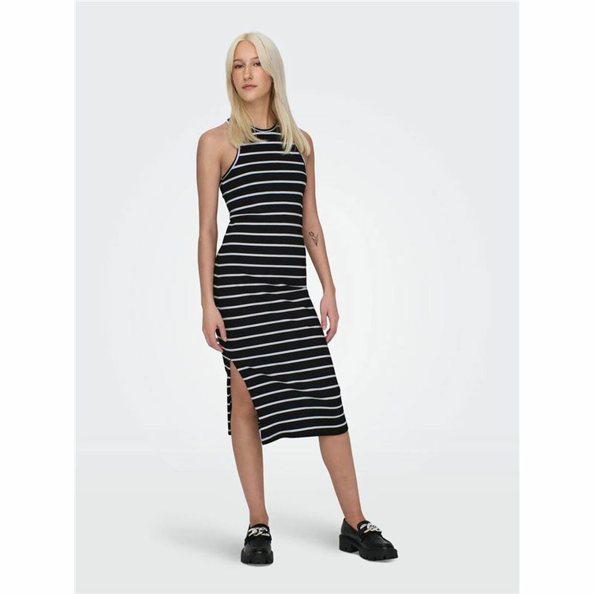 Dress Only Onlbelfast Stripe Black-5