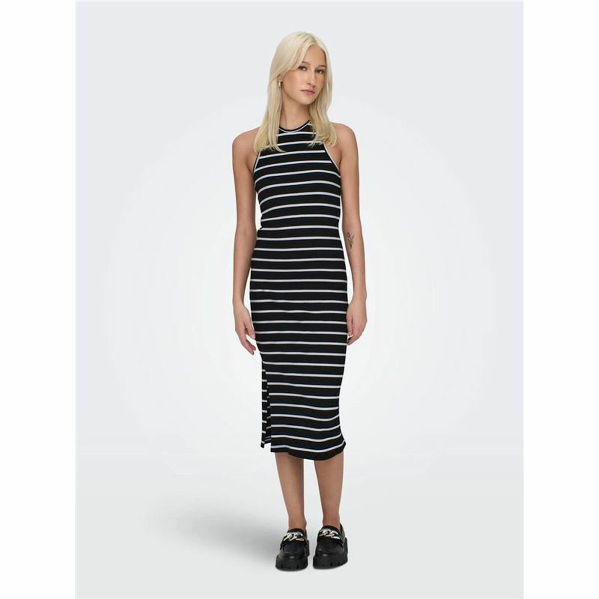 Dress Only Onlbelfast Stripe Black-1