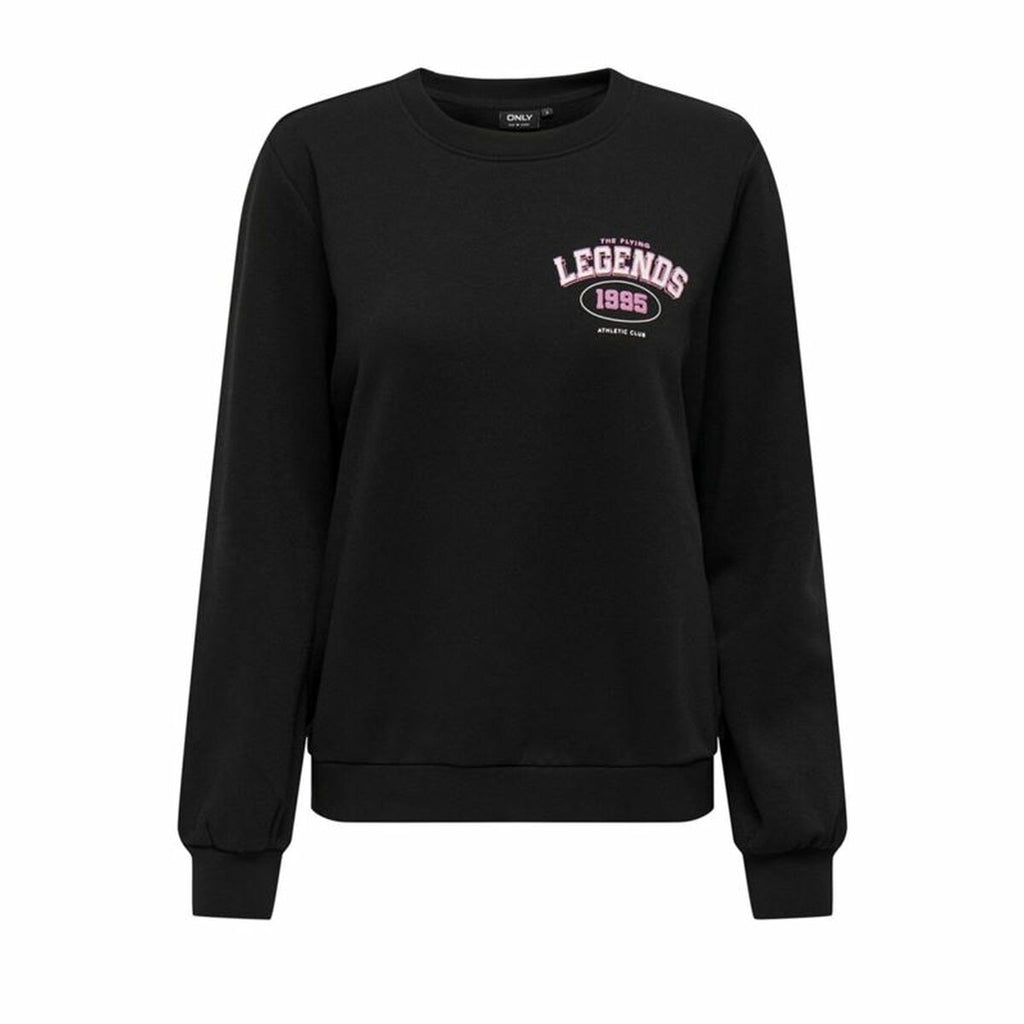Women’s Sweatshirt without Hood Only Onlkimmie Black-0