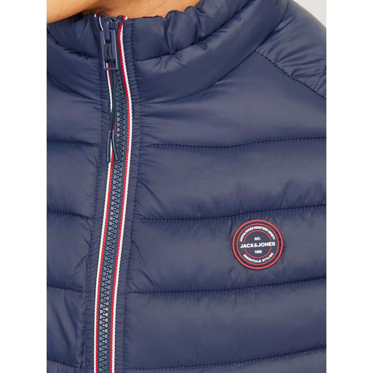 Men's Quilted Gilet Jack & Jones JJESPRINT BODYWARMER COLLAR NOOS 12258457 Navy Blue-3