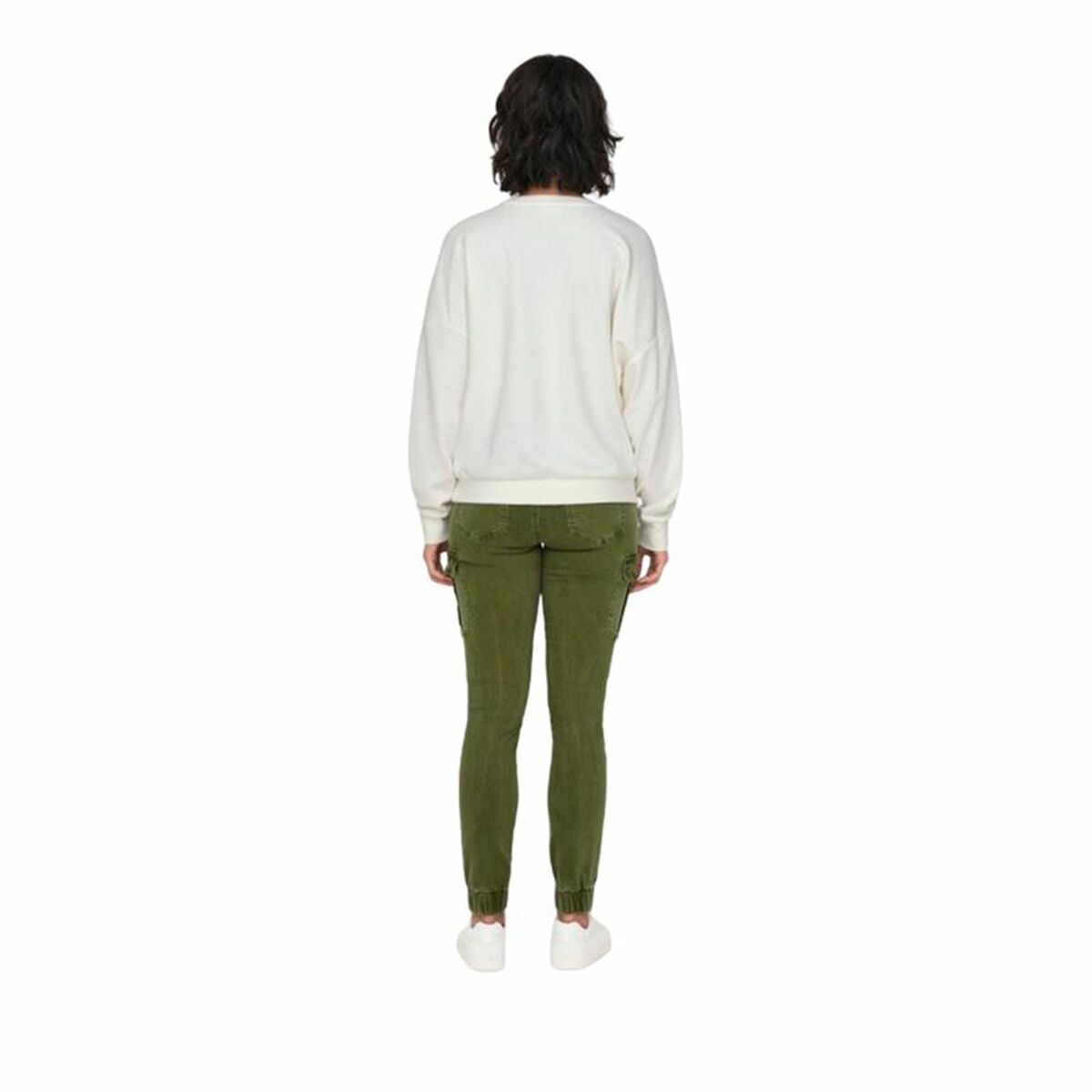 Women’s Sweatshirt without Hood Only Onllayla L/S Wings White-2