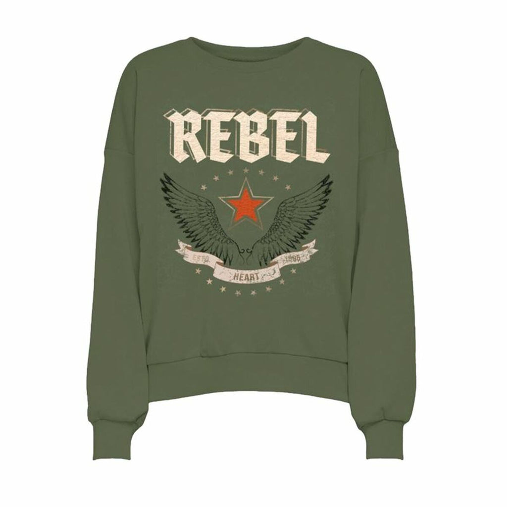 Women’s Sweatshirt without Hood Only Onllayla L/S Wings O-Neck Blue-0