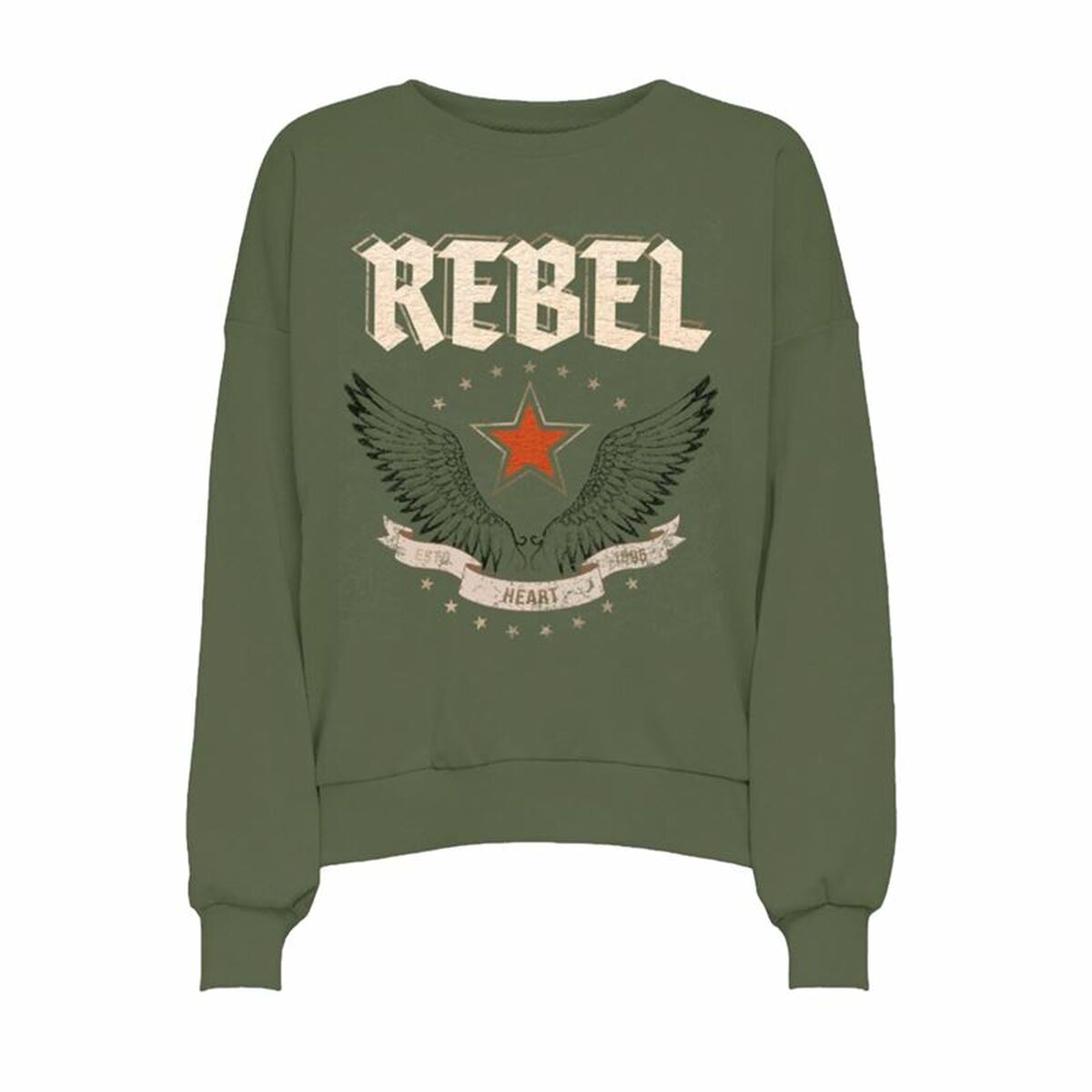 Women’s Sweatshirt without Hood Only Onllayla L/S Wings O-Neck Blue-0