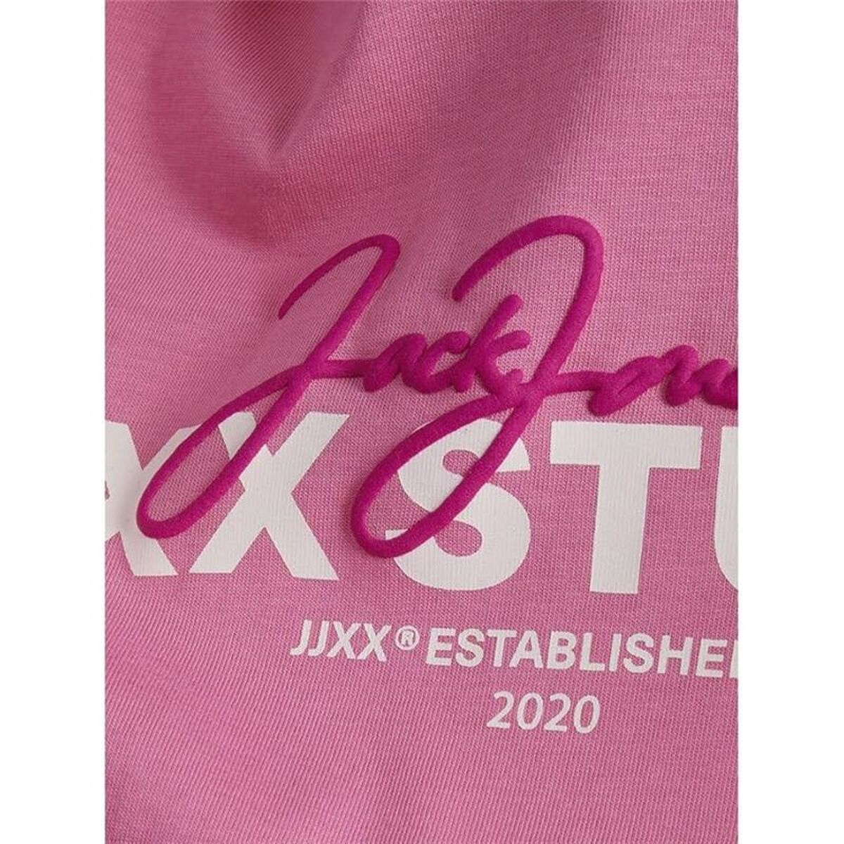 Women’s Short Sleeve T-Shirt Jack & Jones Jxamy Reg Pink-2