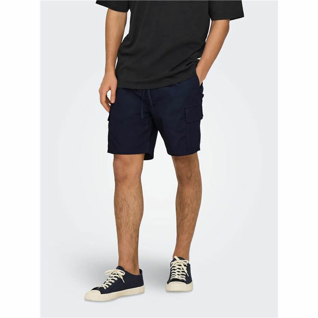 Trousers Only & Sons Onskal Cargo 0287 Blue-4