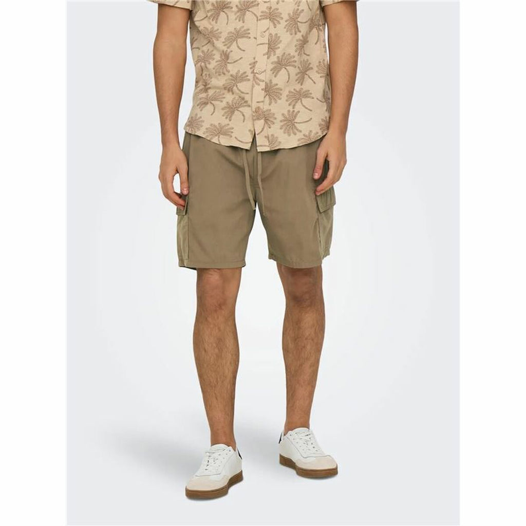 Trousers Only & Sons Onskal Cargo 0287 Caribou Brown-3