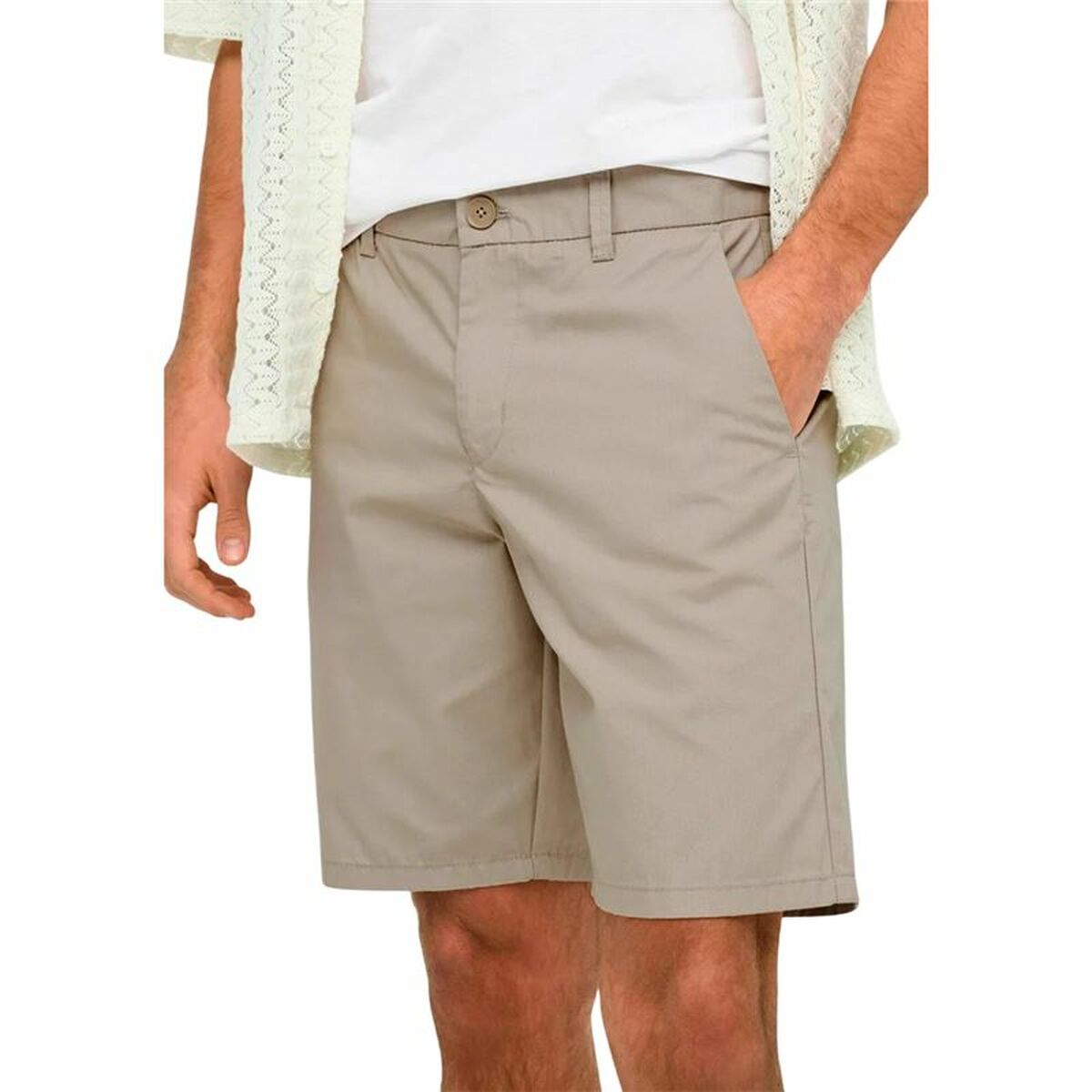 Trousers Only & Sons Onskal Chino 0287 String White Natural-1