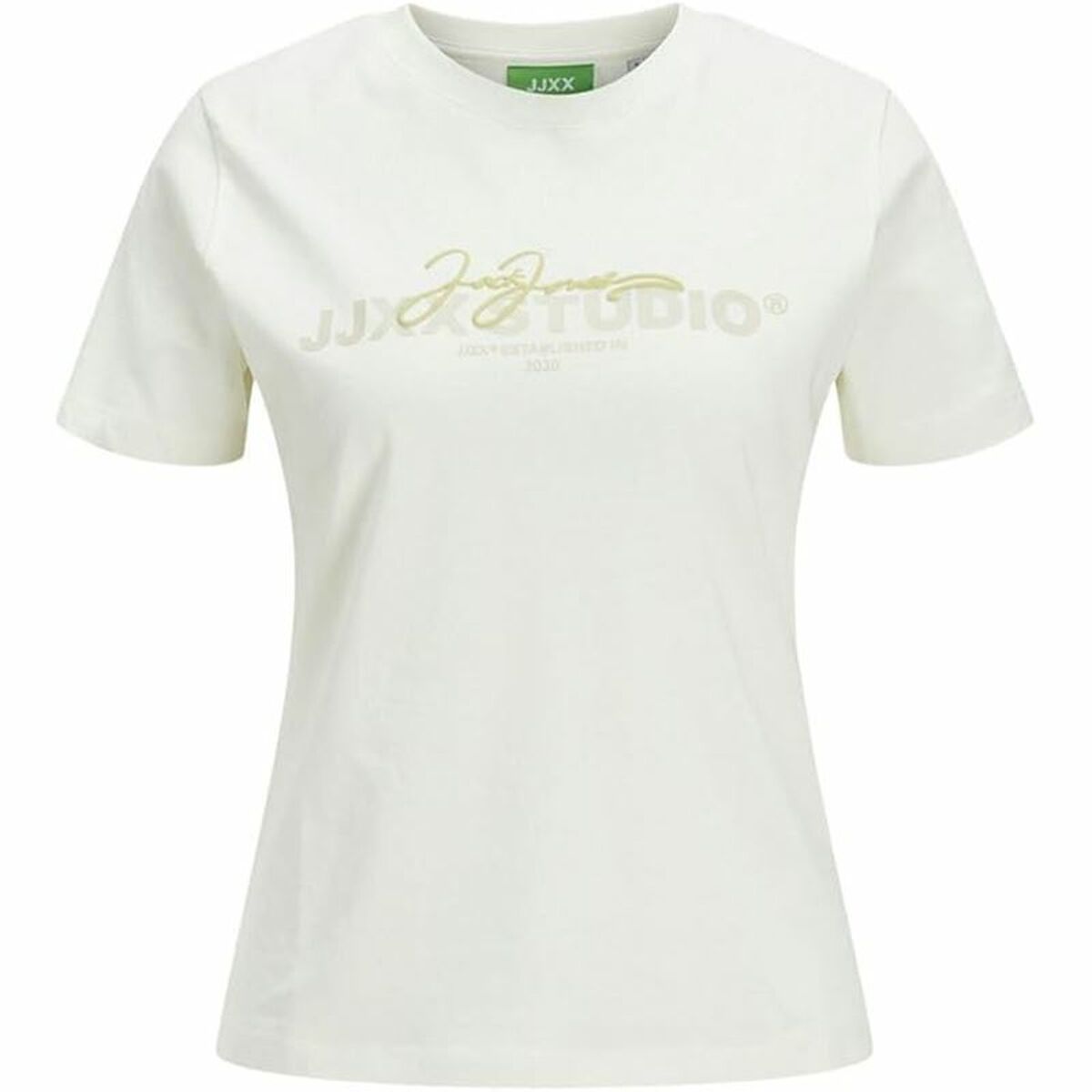 Women’s Short Sleeve T-Shirt Jack & Jones Jxamy Reg Beige-0