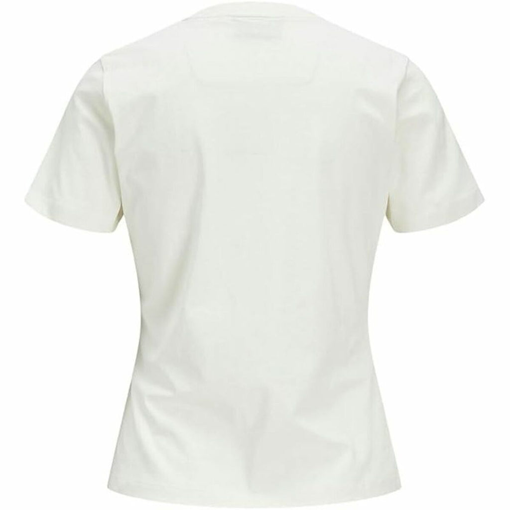 Women’s Short Sleeve T-Shirt Jack & Jones Jxamy Reg Beige-4