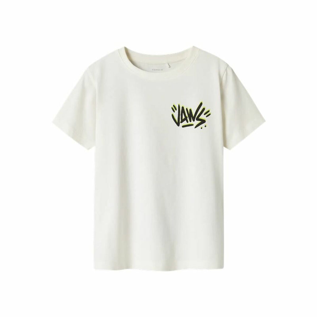 Child's Short Sleeve T-Shirt Name It Nkmmakai Jaws Nreg Box Sky-0