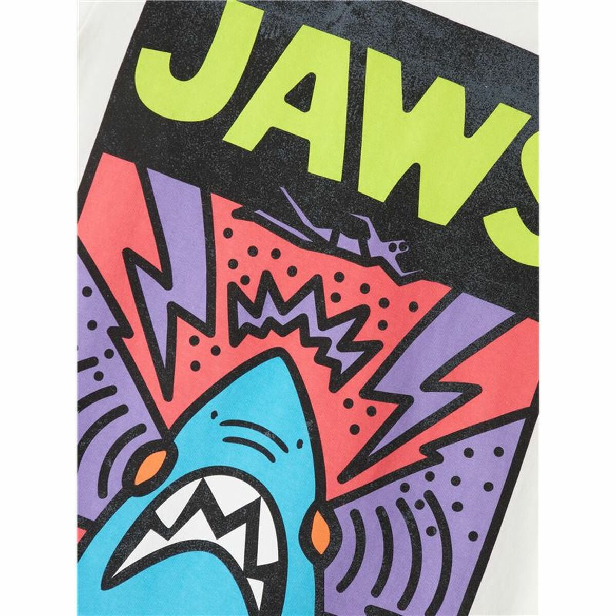 Child's Short Sleeve T-Shirt Name It Nkmmakai Jaws Nreg Box Sky-4