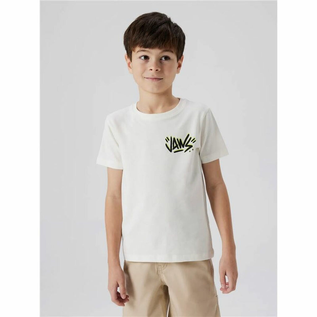 Child's Short Sleeve T-Shirt Name It Nkmmakai Jaws Nreg Box Sky-3