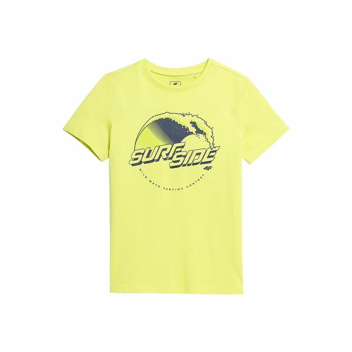 Children’s Short Sleeve T-Shirt 4F JTSM012  Yellow-0