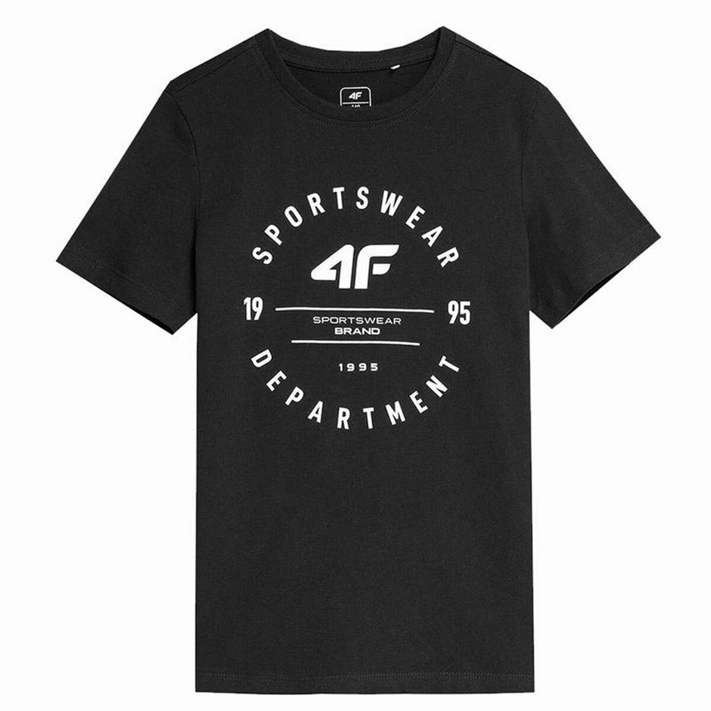 Children’s Short Sleeve T-Shirt 4F M294 Deep Black-3