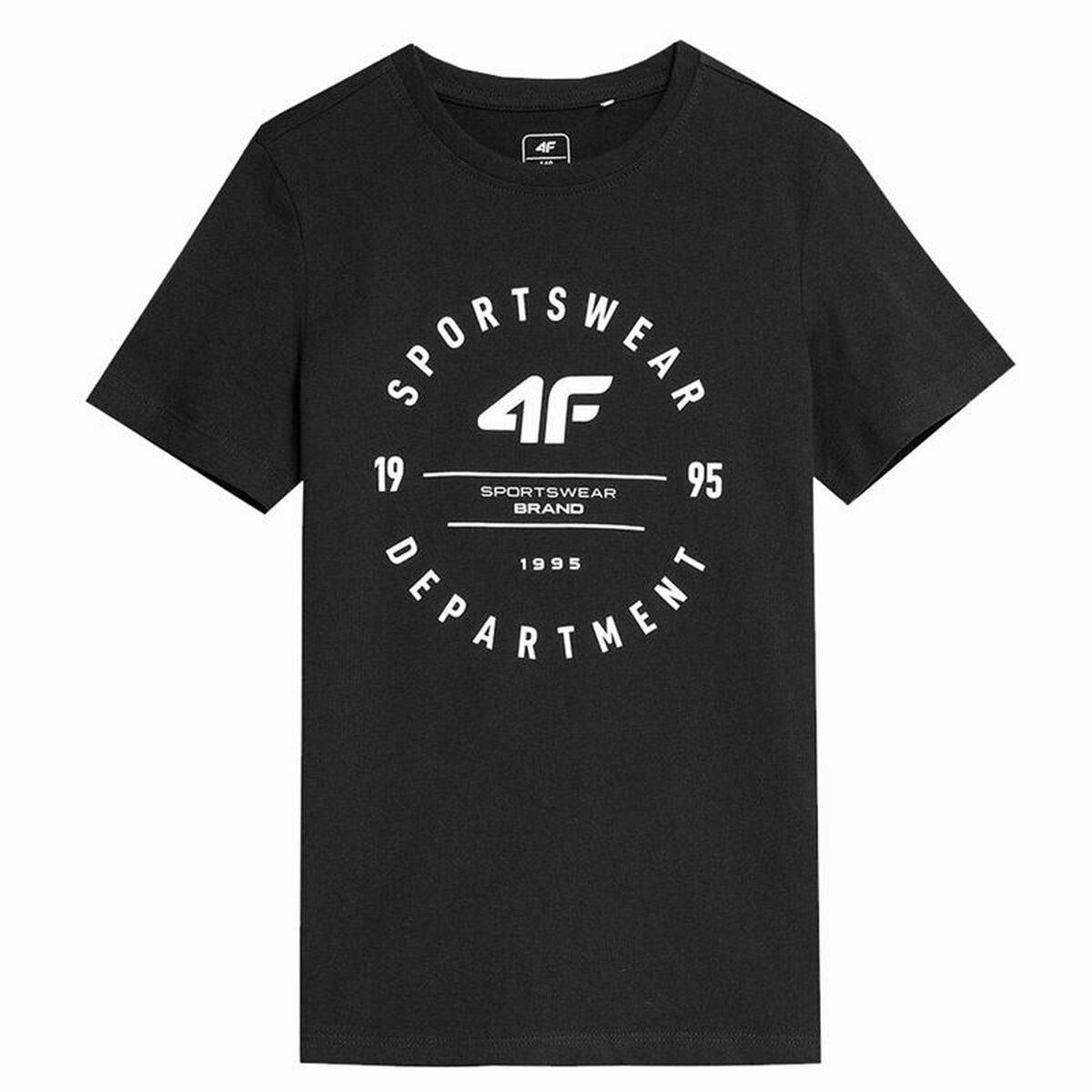 Children’s Short Sleeve T-Shirt 4F M294 Deep Black-3