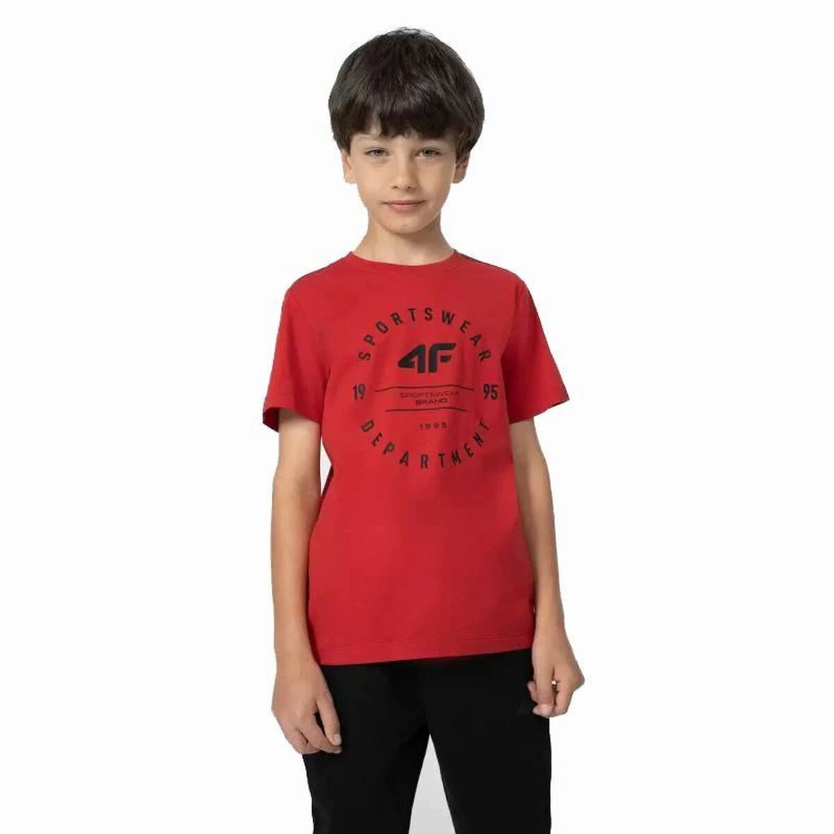 Children’s Short Sleeve T-Shirt 4F M294  Red-0