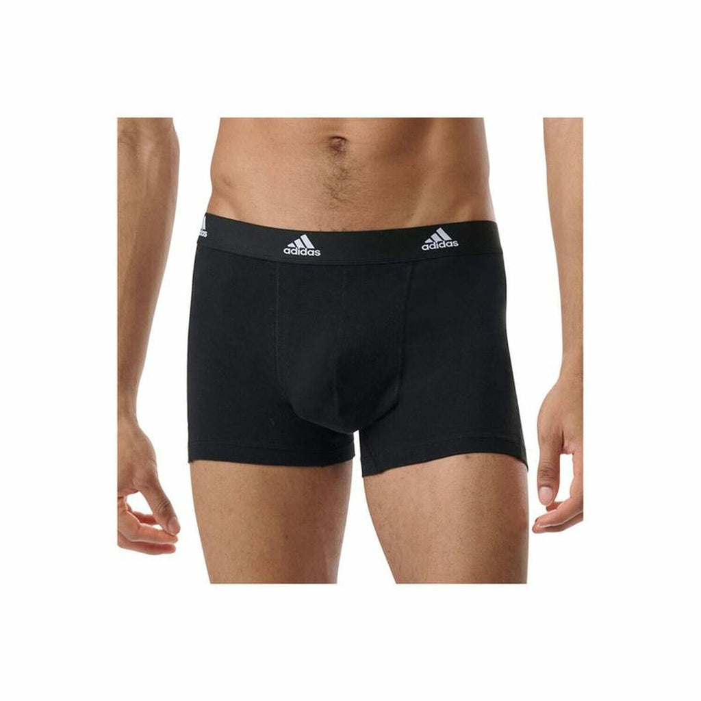 Men's Boxer Shorts Adidas Active Flex Black 3 Units-0