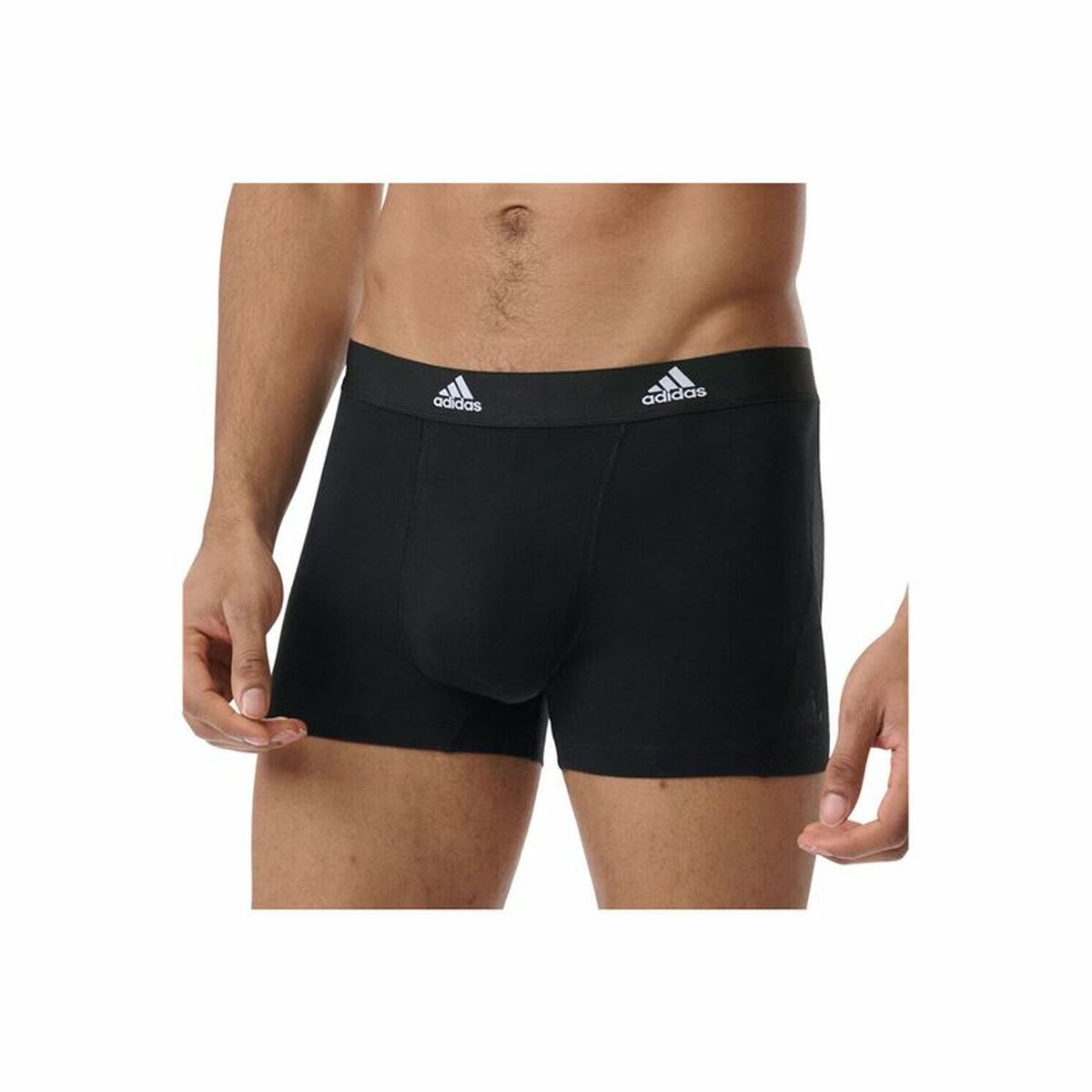 Men's Boxer Shorts Adidas Active Flex Black 3 Units-1