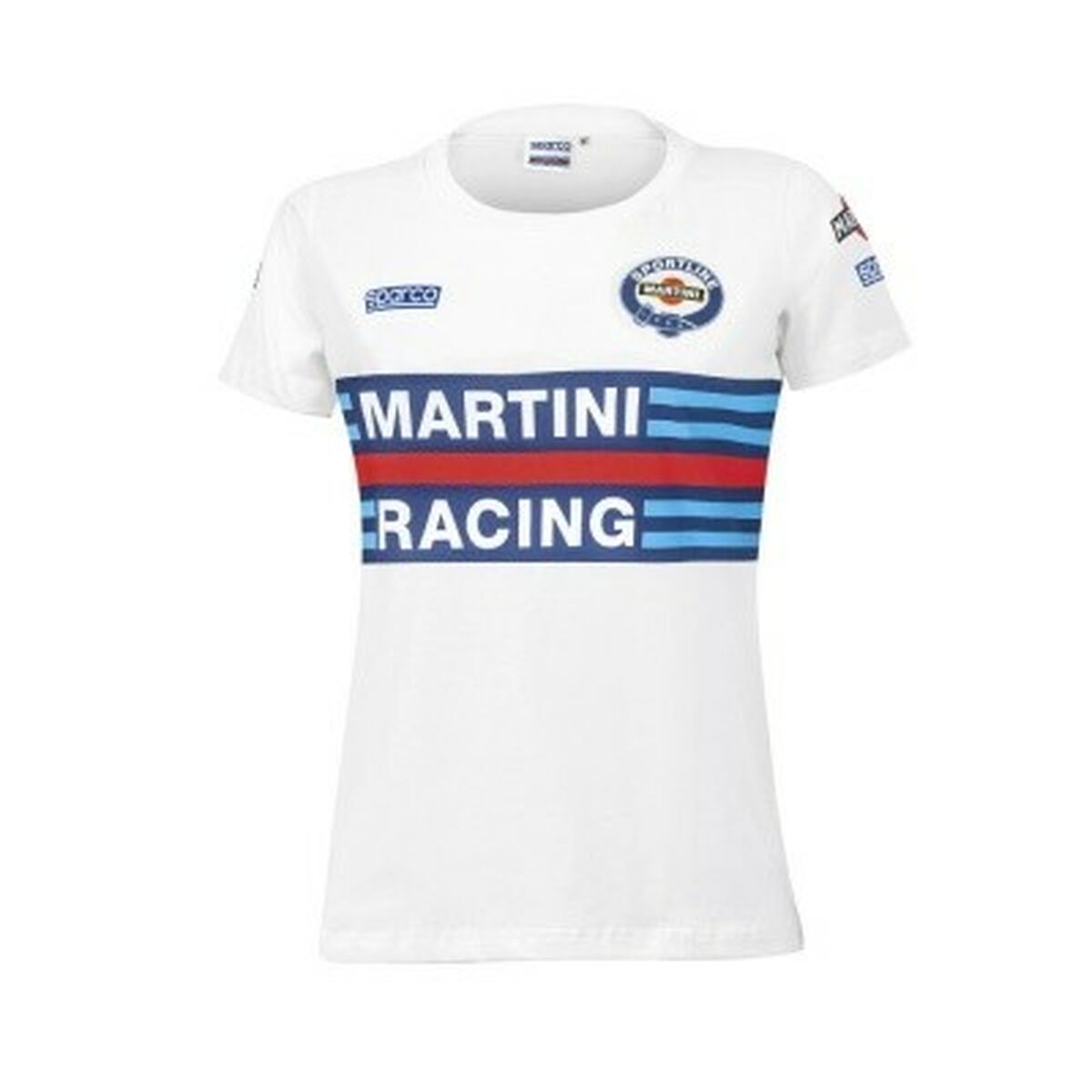 Women’s Short Sleeve T-Shirt Sparco Martini Racing White-0